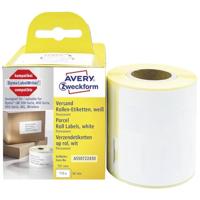 Avery-Zweckform Rol met etiketten 101 x 54 mm Papier Wit 110 stuk(s) Permanent hechtend Verzendetiketten ASS0722430 - thumbnail
