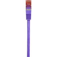 Renkforce RF-4724916 RJ45 Netwerkkabel, patchkabel CAT 6 S/FTP 0.50 m Violet Snagless, Vergulde steekcontacten, Vlambestendig 1 stuk(s) - thumbnail