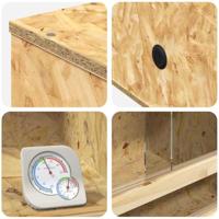 VidaXL Terrarium bruin 50 x 50 x 130 cm osb - thumbnail