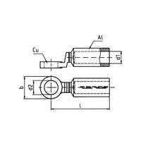 Klauke 367R10 367R10 Buiskabelschoen 180 ° M10 95 mm² 1 stuk(s) - thumbnail