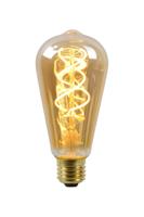 Lucide ST64 - Filament lamp - Ø 6,4 cm - LED Dimb. - E27 - 1x4,9W 2200K - Amber - thumbnail
