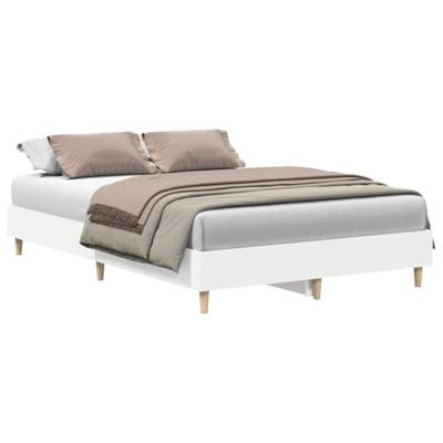 Bedframe zonder matras 120x200 cm spaanplaat wit