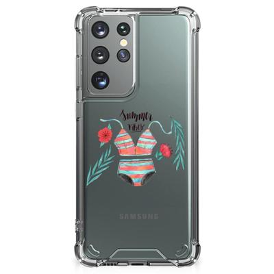 Samsung Galaxy S21 Ultra Stevig | Bumper Hoesje | Boho Summer Samsung Galaxy S21 Ultra Stevig | Bumper Hoesje | Boho Summer