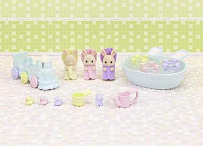 Sylvanian Families drieling baby crème konijn badspeelset 5707