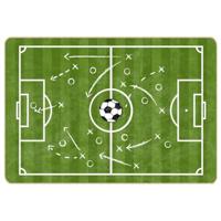 Kindervloerkleed voetbalveld wasbaar antislip 160x230 cm groen - thumbnail