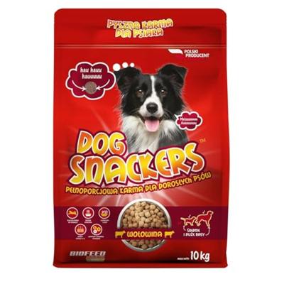 BIOFEED Dog Snackers Adult medium & large Beef - droog hondenvoer - 10kg
