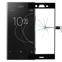 Voor Sony Xperia XZ1 0 26 mm 9H oppervlaktehardheid 3D volledig scherm getemperd glas scherm Protector(Black) - thumbnail
