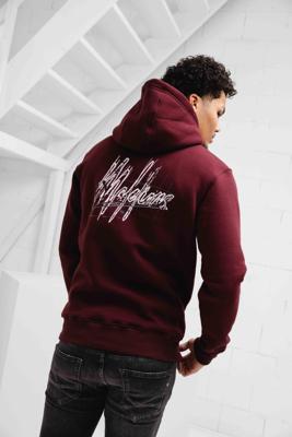 Malelions Splash Signature Hoodie Heren Donkerrood - Maat XS - Kleur: Rood | Soccerfanshop