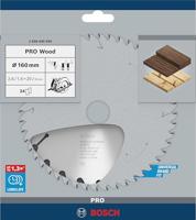 Bosch Accessoires Cirkelzaagblad Optiline Wood 160 x 20/16 x 2,6 mm, 24 1st - 2608640596 - thumbnail