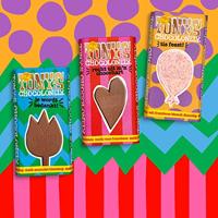 Tony's Chocolonely - Gifting bar: Recht uit m'n chocohart (Melk roos framboos) - 15x 180g - thumbnail