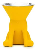 Voerbak voor honden United Pets Elisabeth Yellow Roestvrij staal Polyethyleen 1 L - thumbnail