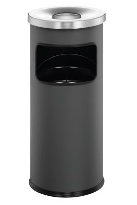 Durable Combi-asbak | d.250xH630mm antraciet | staalplaat | 1 stuk - 333258 333258