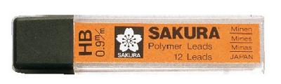 Sakura vulpotlood vulling 0.9 mm hb polymeer vullingen
