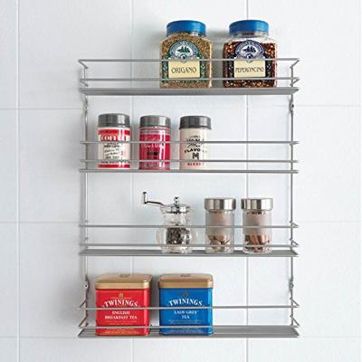 Metaltex Space Saver Smart Kitchen Pepito Kruidenrek 4 Etages 36x8x45 cm Zilver