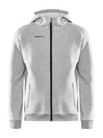 Craft 1910620 Core Soul Full Zip Hood Men - Grey Melange - S - thumbnail