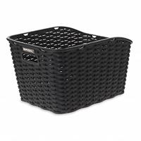 Fietsmand Basil Weave WP 43 x 32 x 25 cm - zwart - thumbnail