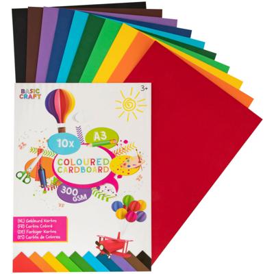 Creative Craft Group Gekleurd karton a3 10 vellen, 300 gsm