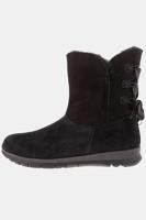 Ulla Popken Laarsjes, lamvacht, suède, wijdte H - Grote Maten - thumbnail