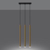 Hanglamp PASTELO 3L goud gepolijst - thumbnail