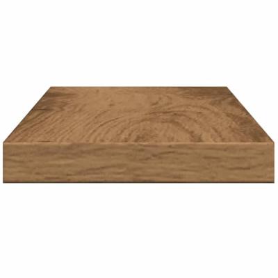 Wandschappen 4 st 40x10x1,5 cm bewerkt hout artisanaal eiken - thumbnail