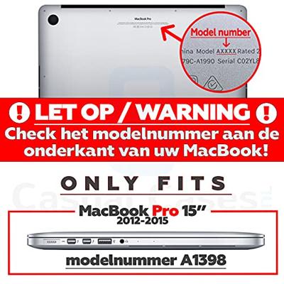 Lunso MacBook Pro 15 inch (2012-2015) cover hoes - case - Glanzend Blauw Lunso MacBook Pro 15 inch (2012-2015) cover hoes - case - Glanzend Blauw