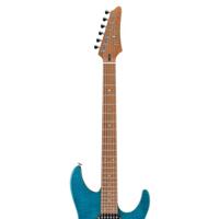 Ibanez Prestige Martin Miller Signature MM1-TAB Transparent Aqua Blue elektrische gitaar met koffer - thumbnail