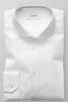 Eton Heren Overhemd Wit Signature Twill Slim Fit Extra Cutaway - thumbnail