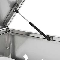 VidaXL Containerberging enkel 240 l roestvrij staal - thumbnail