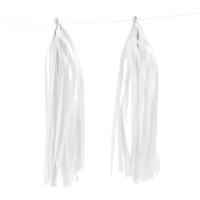 Creativ Company Tassels, afm 12x35 cm, 14 gr, wit, 12 stuk/ 1 doos - thumbnail