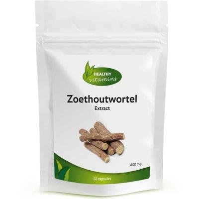 Zoethoutwortelextract (DGL) | 60 capsules | Gedeglycyrrizeerd | vitaminesperpost.nl