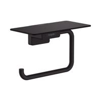 Toiletrolhouder Met Planchet HansGrohe AddStoris Mat Zwart - thumbnail