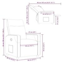 Fauteuil verstelbaar stof donkergrijs - thumbnail