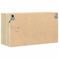 Tv-wandmeubel met LED-verlichting 80x31x45 cm sonoma eikenkleur - thumbnail