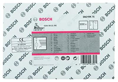 Bosch Accessoires Rondkopstripspijker SN21RK 75 2,8 mm, 75 mm, blank, glad 3000st - 2608200029 Bosch Accessoires Rondkopstripspijker SN21RK 75 2,8 mm, 75 mm, blank, glad 3000st - 2608200029