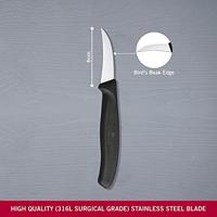 Victorinox Schilmesje gebogen zwart - thumbnail