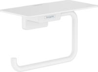 Hansgrohe Toiletrolhouder Met Planchet AddStoris Mat Wit - thumbnail