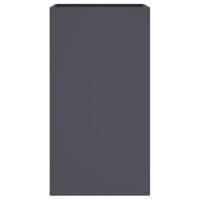 Plantenbak 42x38x75 cm staal antracietkleurig - thumbnail