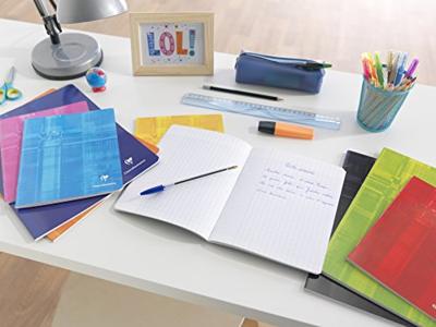 Clairefontaine 68252C Collegeblok Diverse kleuren DIN A4 Geruit met rand binnen/buiten Aantal paginas: 80 Clairefontaine 68252C Collegeblok Diverse kleuren DIN A4 Geruit met rand binnen/buiten Aantal paginas: 80