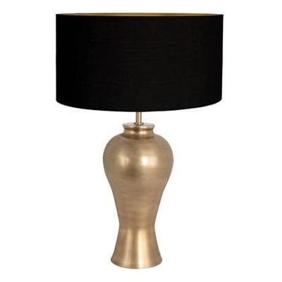 Steinhauer TafellampBrass brons met zwarte kap - 3969BR