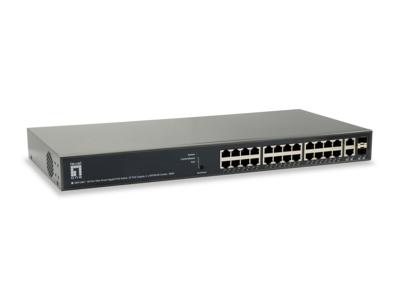LevelOne GEP-2651 L3 Gigabit Ethernet (10/100/1000) Power over Ethernet (PoE) Zwart netwerk-switch LevelOne GEP-2651 L3 Gigabit Ethernet (10/100/1000) Power over Ethernet (PoE) Zwart netwerk-switch