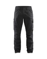 Blåkläder Service werkbroek denim stretch 14391141 | Zwart/Zwart | Maat 44 - 7330509810071 - thumbnail