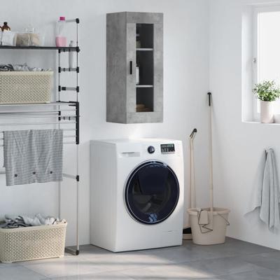 Wandkast 34,5x34x90 cm betongrijs Wandkast 34,5x34x90 cm betongrijs