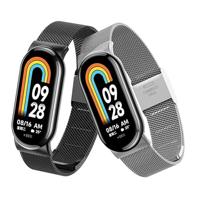 Milanese bandje - Space grey - Xiaomi Smart Band 8 / 9 / 10 - thumbnail