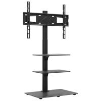 Tv-standaard hoekmodel 3-laags voor 32-65 inch zwart - thumbnail