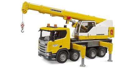 bruder Scania Super 560R Liebherr kraanwagen Kant-en-klaar model Vrachtwagen (model) - thumbnail