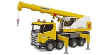 Bruder Vrachtwagen scania 560r liebherr kraan met truck - thumbnail