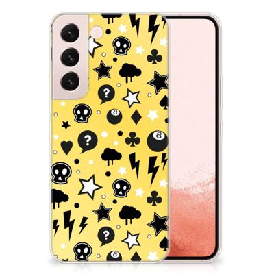 Silicone Back Case Samsung Galaxy S22 Punk Geel Silicone Back Case Samsung Galaxy S22 Punk Geel