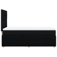 Boxspring met matras stof zwart 180x200 cm - thumbnail