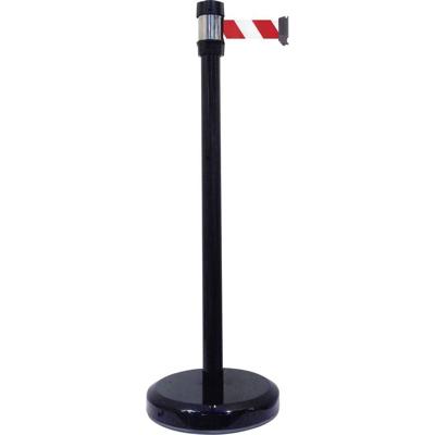 VISO RS 2 BK RB wit gestreept Afzetpaal Staat zelfstandig op de grond Riem- of kettinglengte 2 m