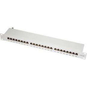 LogiLink NP0060 24 poorten Patchpaneel 483 mm (19) CAT 6A 1 HE Grijs LogiLink NP0060 24 poorten Patchpaneel 483 mm (19) CAT 6A 1 HE Grijs